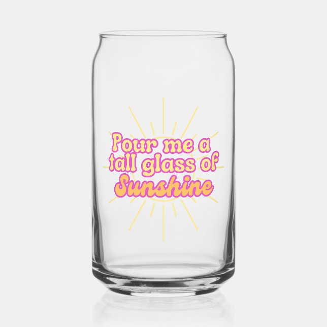 Vaso Con Forma De Lata Alto cristal de sol (Anverso)