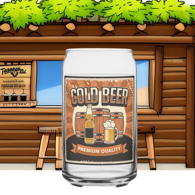 Vaso Con Forma De Lata Amantes de la cerveza retro de Guay (Subido por el creador)