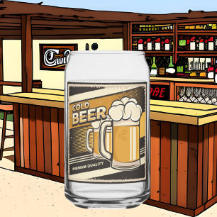 Vaso Con Forma De Lata Amantes de la cerveza retro de Guay