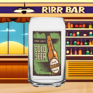 Vaso Con Forma De Lata Amantes de la cerveza retro de Guay