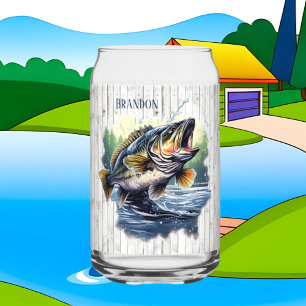 Vaso Con Forma De Lata Amantes de la pesca de la casa del lago Camper de
