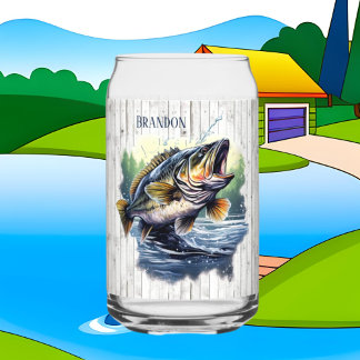 Vaso Con Forma De Lata Amantes de la pesca de la casa del lago Camper de 