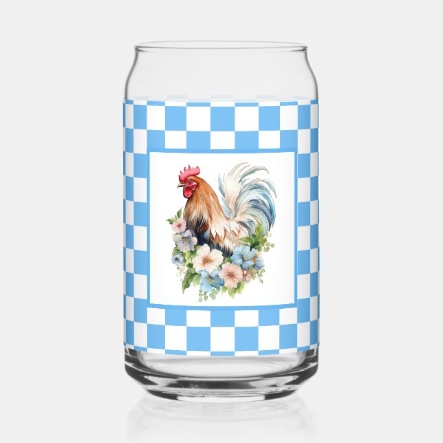 Vaso Con Forma De Lata Amantes del pollo de Cute Country (Reverso )