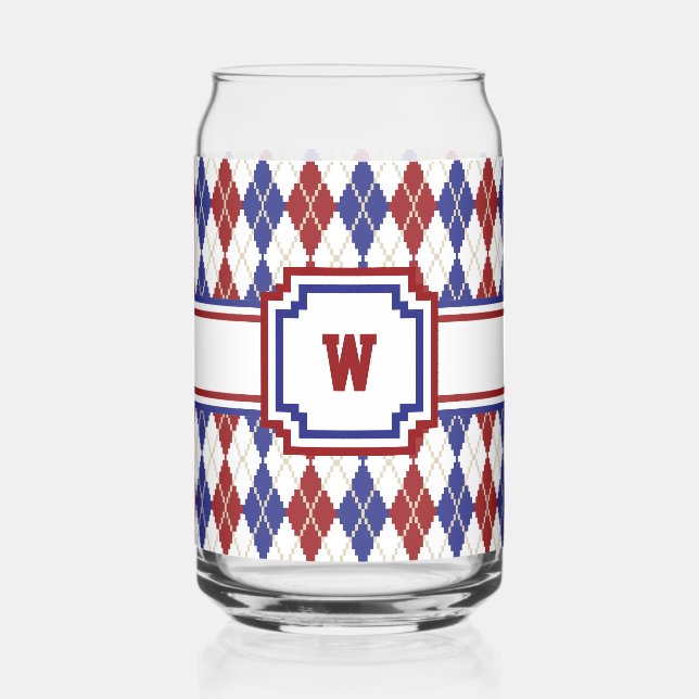 Vaso Con Forma De Lata Americana Argyle (Anverso)