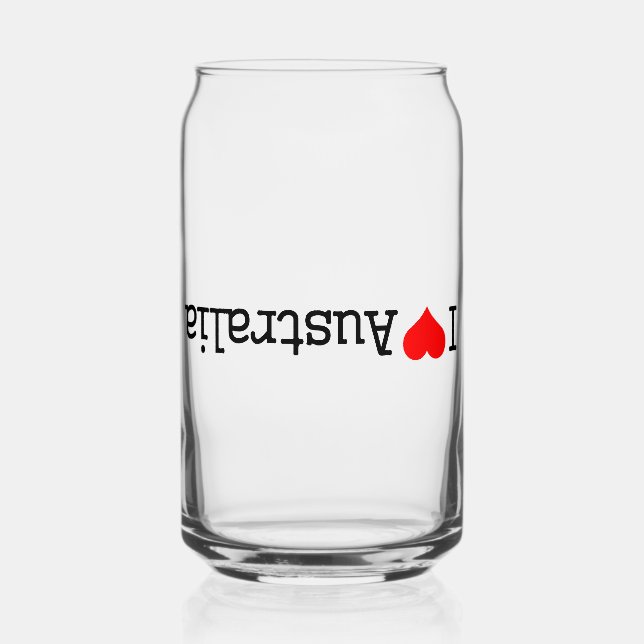 Vaso Con Forma De Lata Amo Australia (Anverso)