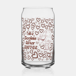 Vaso Con Forma De Lata Amor al café