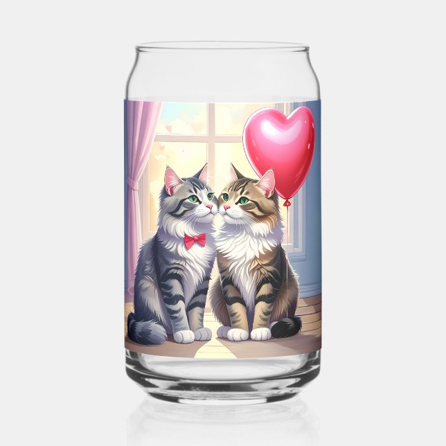 Vaso Con Forma De Lata Amor al gato (Anverso)
