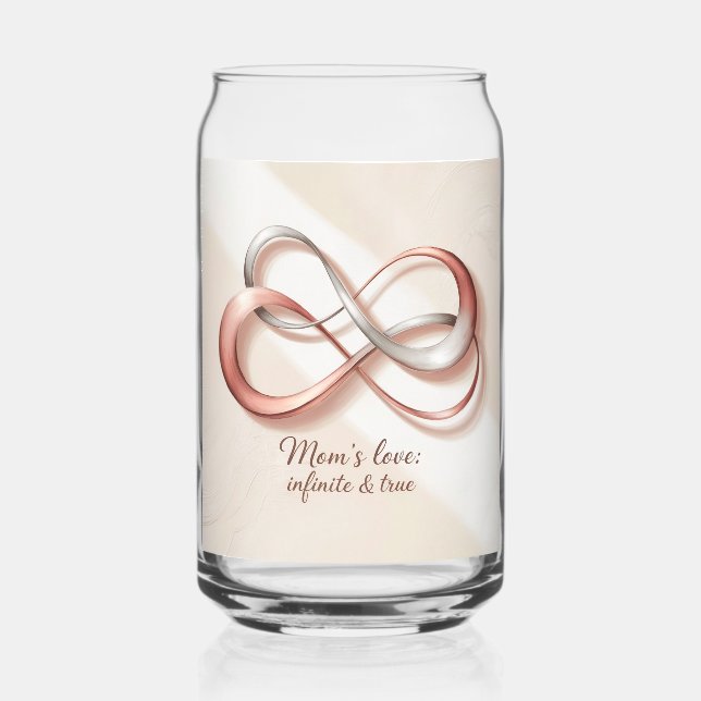Vaso Con Forma De Lata Amor Infinito de Mamá (Reverso )