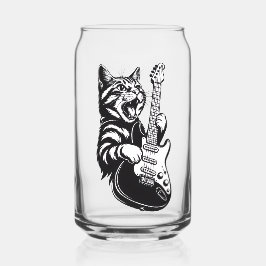 Vaso Con Forma De Lata Amor por Música Genial | Gato de Rock Tocando Guit
