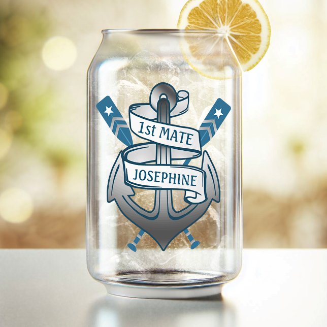 Vaso Con Forma De Lata Ancla Nautical Oars 1er nombre personalizado de ma (Subido por el creador)