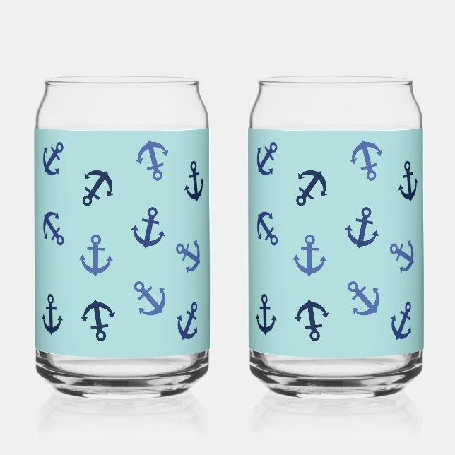 Vaso Con Forma De Lata Anclas Verano (Anverso)