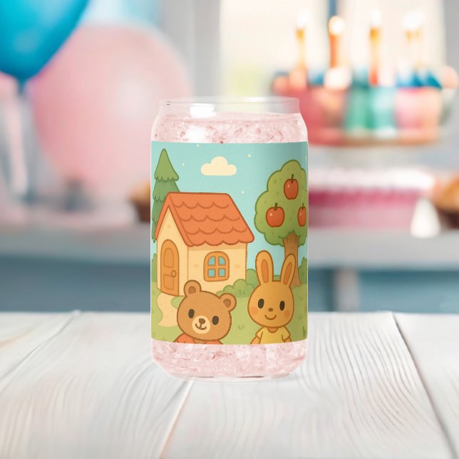 Vaso Con Forma De Lata Animal crossing (Insitu (Baby Shower))