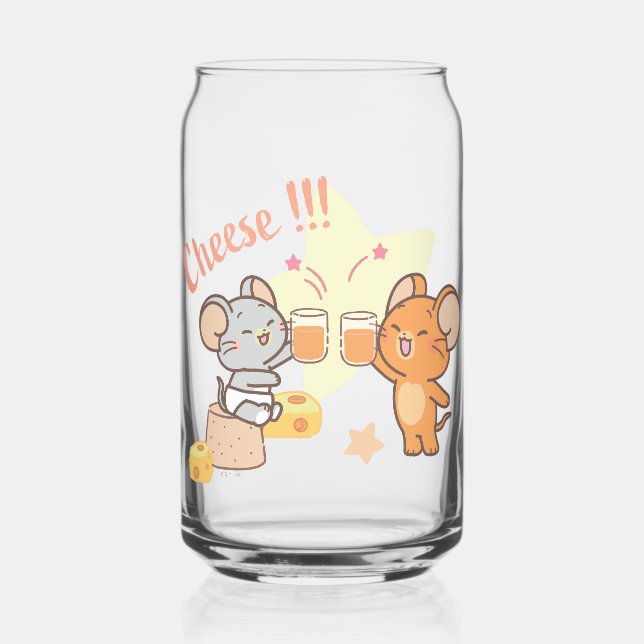 Vaso Con Forma De Lata Anime Tuffy y Jerry Cheese (Anverso)