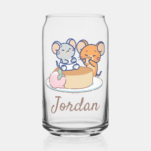 Vaso Con Forma De Lata Anime Tuffy y Jerry Cheesecake