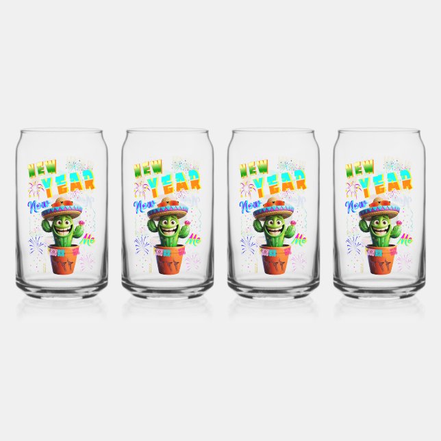 Vaso Con Forma De Lata Año nuevo (Anverso)