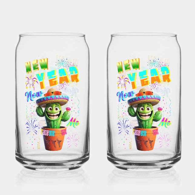 Vaso Con Forma De Lata Año nuevo (Anverso)
