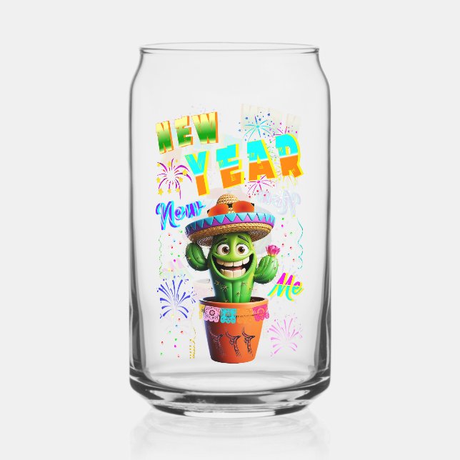 Vaso Con Forma De Lata Año nuevo (Anverso)