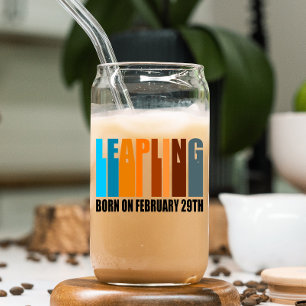 Vaso Con Forma De Lata Año Salto Cumpleaños Nacido El 29 De Febrero