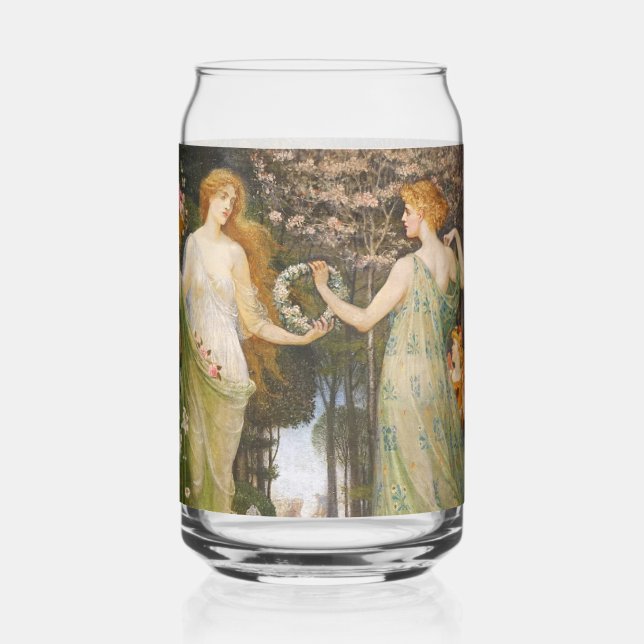 Vaso Con Forma De Lata Antique Art Nouveau Four Seasons by Walter Crane (Reverso )