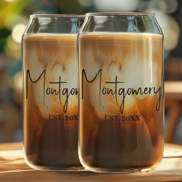 Vaso Con Forma De Lata Apellido