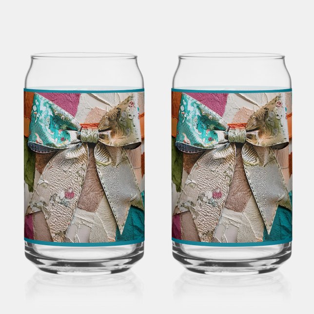 Vaso Con Forma De Lata Aqua Bow Soda Glass (Anverso)