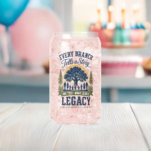 Vaso Con Forma De Lata Árbol de Legado Familiar que Cuenta una Historia