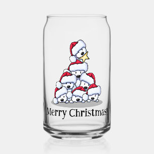 Vaso Con Forma De Lata Árbol de Navidad del perro Westie