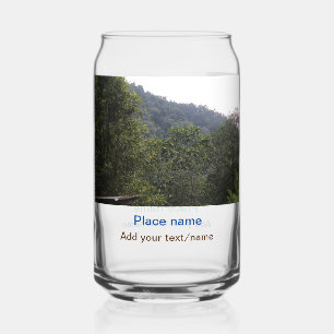 Vaso Con Forma De Lata Árboles de selva selva bocas viajes agregar nombre