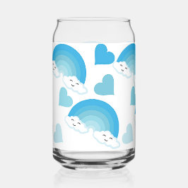 Vaso Con Forma De Lata Arcoiris azules