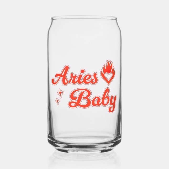Vaso Con Forma De Lata Aries baby glass (Anverso)