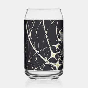 Vaso Con Forma De Lata Arte abstracto de Halloween Telaraña dorada