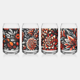 Vaso Con Forma De Lata Arte de flores contemporáneas