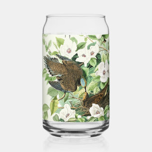 Vaso Con Forma De Lata Arte de flores de aves de Audubon vintage paloma l