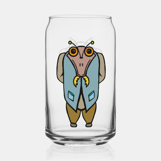 Vaso Con Forma De Lata Arte de la línea Bug (Reverso )