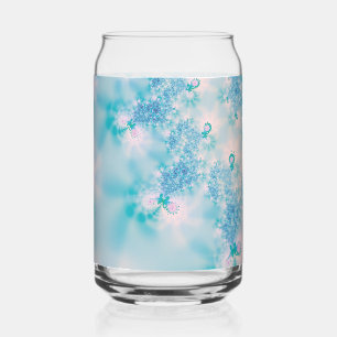 Vaso Con Forma De Lata Arte de mariposa de meditación azul tranquila
