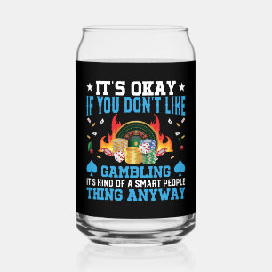 Vaso Con Forma De Lata Arte de palabras divertidas de Casino