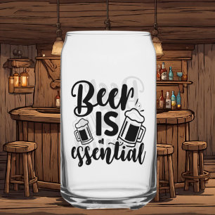 Vaso Con Forma De Lata Arte de palabras esencial para la cerveza divertid