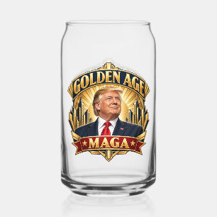 Vaso Con Forma De Lata Arte Deco de la Edad de Oro Lata de Dos Caras