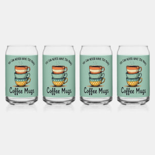 Vaso Con Forma De Lata Arte estético de café rústico para amantes del caf