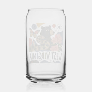 Vaso Con Forma De Lata Arte Folclórico Salvaje y Maravilloso de Virginia