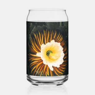 Vaso Con Forma De Lata Arte gótico de Cereus nocturno vintage