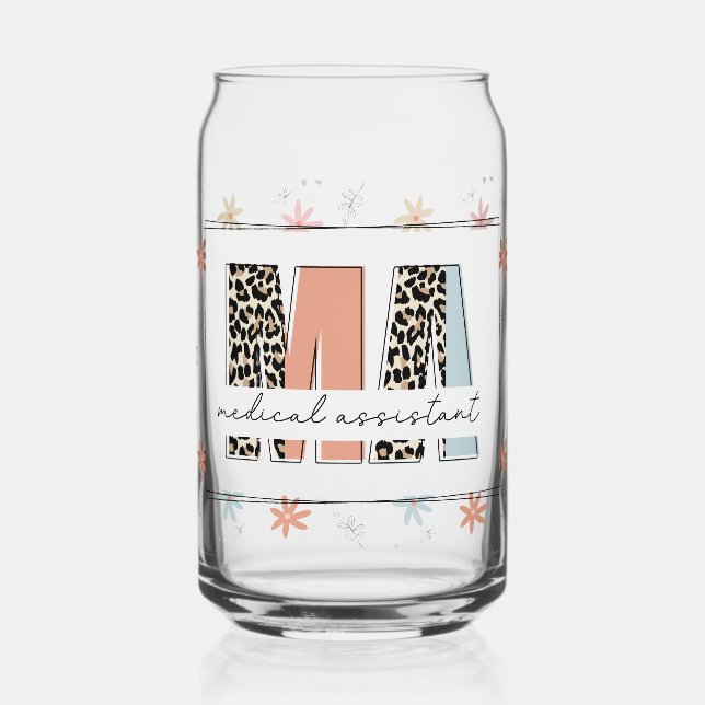 Vaso Con Forma De Lata Asistente Médico (Anverso)