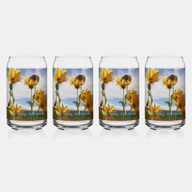 Vaso Con Forma De Lata Atardecer de pradera  (Anverso)
