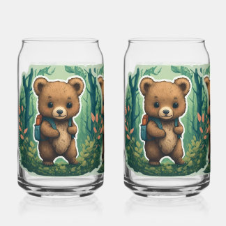 Vaso Con Forma De Lata Aventura de aventura: Mochila de oso lindo