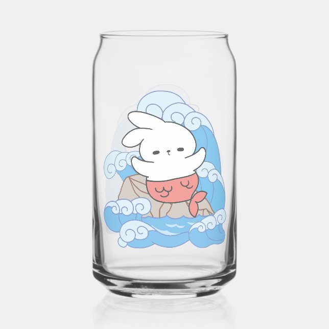 Vaso Con Forma De Lata Aventura de Seaside Whimsy Mer-Bunny (Anverso)