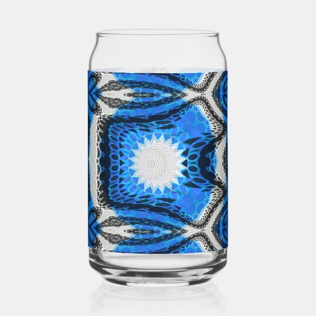 Vaso Con Forma De Lata Azul Atómico (Anverso)