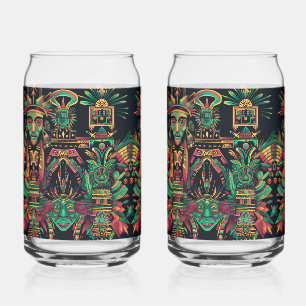 Vaso Con Forma De Lata Azul etéreo "Paradigma ancestral" 16oz Tumba de vi