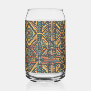 Vaso Con Forma De Lata Azul reflexivo "Elegancia geométrica centenaria"