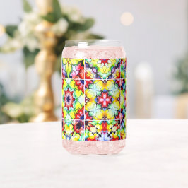 Vaso Con Forma De Lata Azulejos Mediterráneos, Azulejos de Tinta Alcohóli