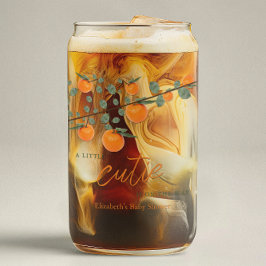 Vaso Con Forma De Lata Baby Shower neutral de género de Naranja cutáneo p